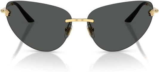 Versace Sunglasses VE2281 100287 64mm Gold / Dark Grey Lens