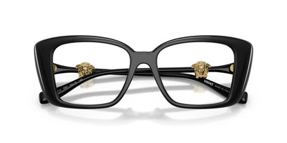 Versace VE3385U GB1 Eyeglasses 53mm Black / Clear Demo Lens