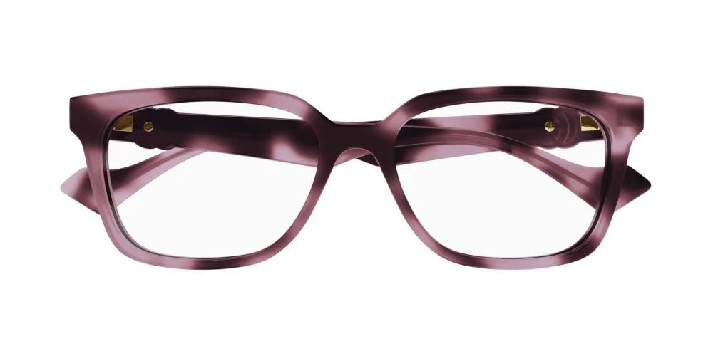 Gucci GG1537OK 004 Eyeglasses 55mm Pink Havana / Clear Demo Lens