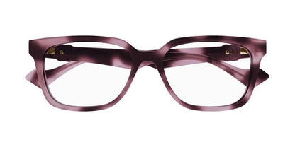 Gucci GG1537OK 004 Eyeglasses 55mm Pink Havana / Clear Demo Lens