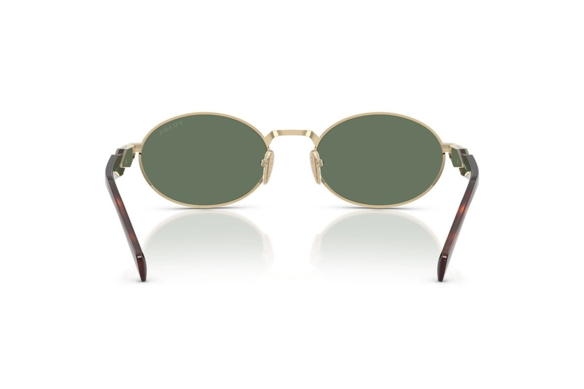 Prada Sunglasses PR 65ZS ZVN 70L 55mm Pale Gold / Dark Green Lens