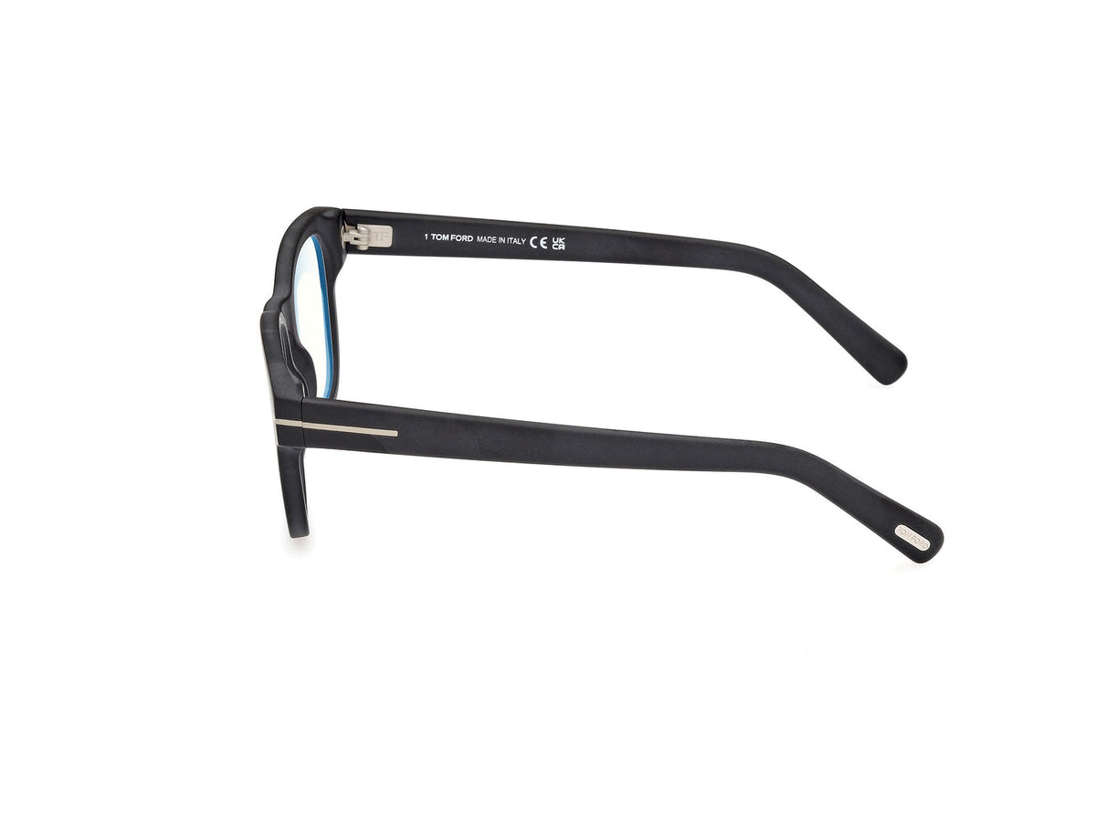 Tom Ford Eyeglasses FT5977B 002 50mm Matte Black / Blue Filter Lens