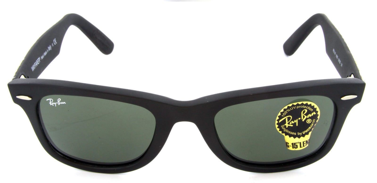 Ray-Ban RB2140 6065 Sunglasses 50mm Black-Camoflauge / Grey Green G15 Lens
