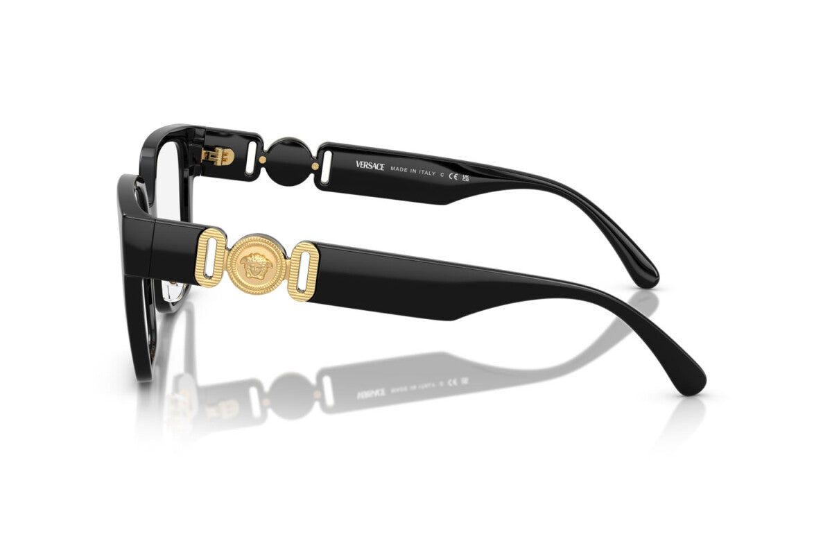 Versace Eyeglasses VE3371D GB1 54mm Black / Demo Lens