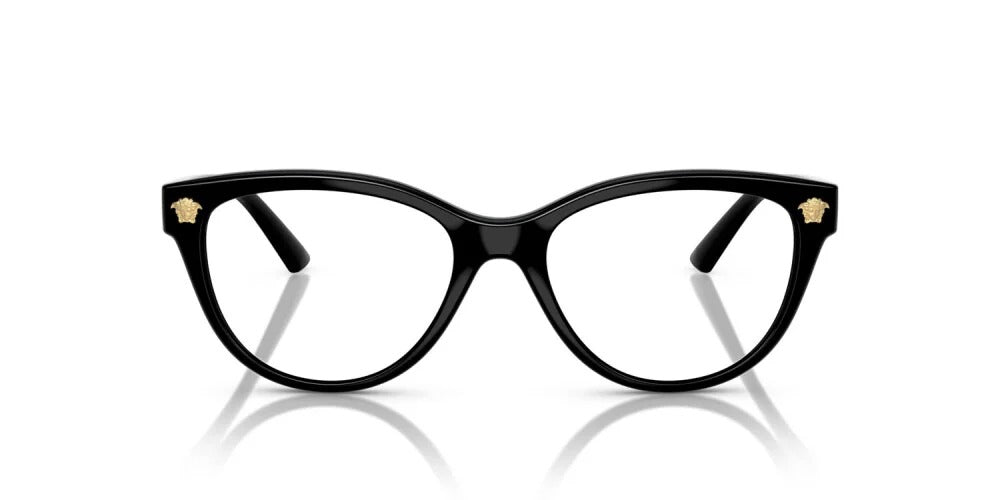 Versace VE3365U GB1 Eyeglasses 52mm Black / Clear Demo Lens