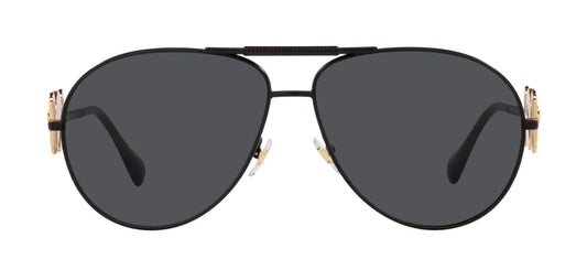 Versace Sunglasses VE2249 126187 65mm Matte Black / Dark Grey Lens