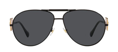 Versace Sunglasses VE2249 126187 65mm Matte Black / Dark Grey Lens