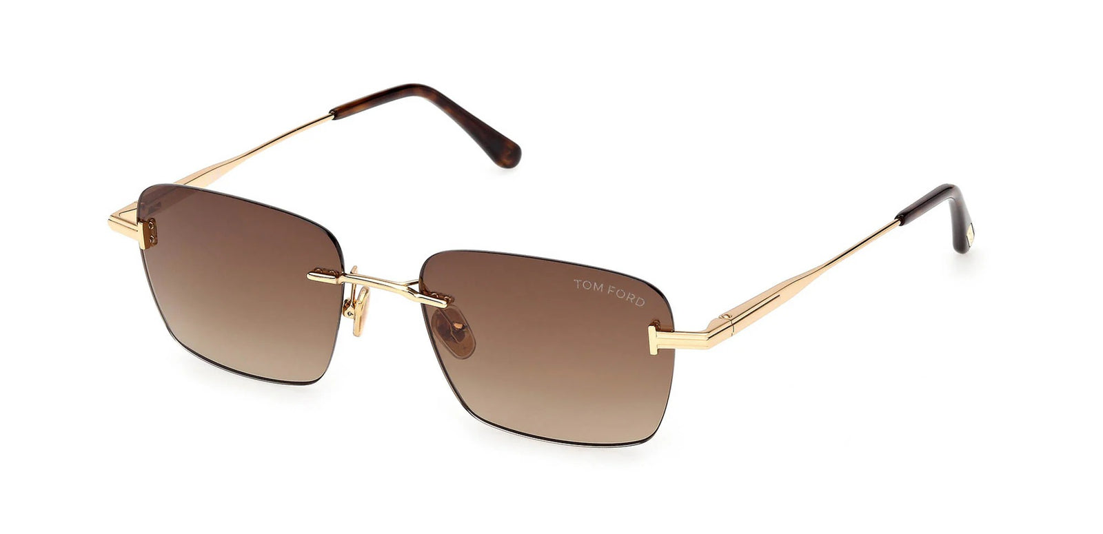 Tom Ford Jake-02 Sunglasses FT1354 30F 54mm Gold / Dark Brown Gradient Lens
