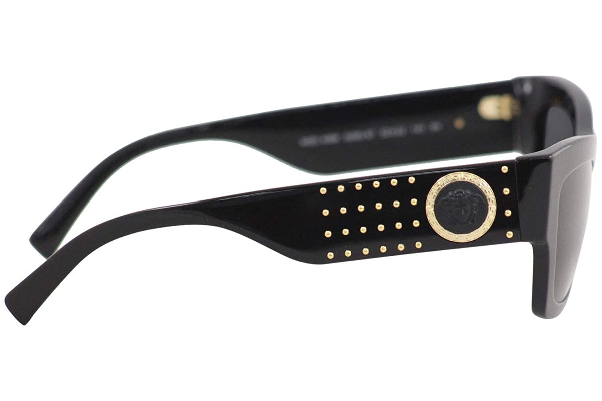 Versace VE4358 529587 52mm Sunglasses Black / Grey Lens