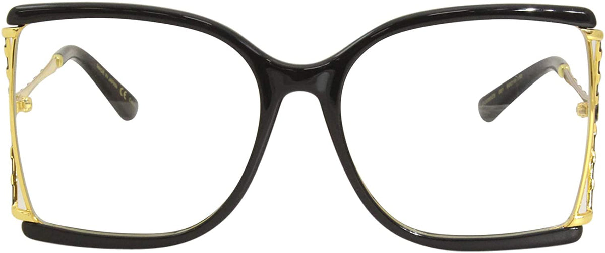 Gucci Sunglasses GG0592SK 001 60mm Black / Gold / Transparent Lens