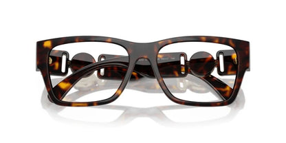 Versace VE3368U 108 Eyeglasses 53mm Havana / Clear Demo Lens