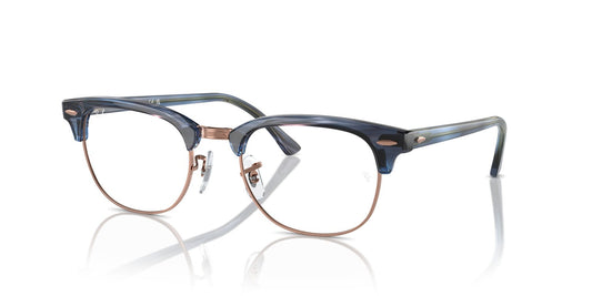 Ray-Ban RX5154 8374 Eyeglasses 53mm Striped Blue / Clear Demo Lens