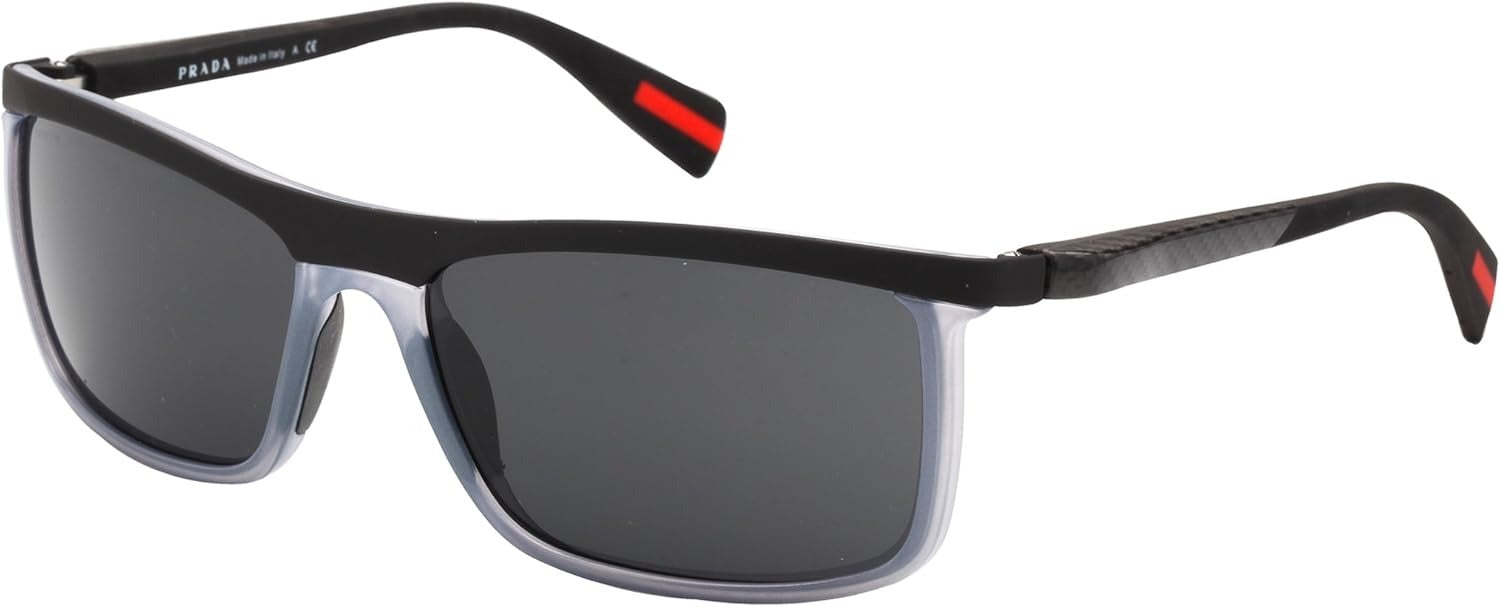 Prada Sport Sunglasses PS51PS ROT1A1 58mm Light Grey Demi / Dark Grey Lens