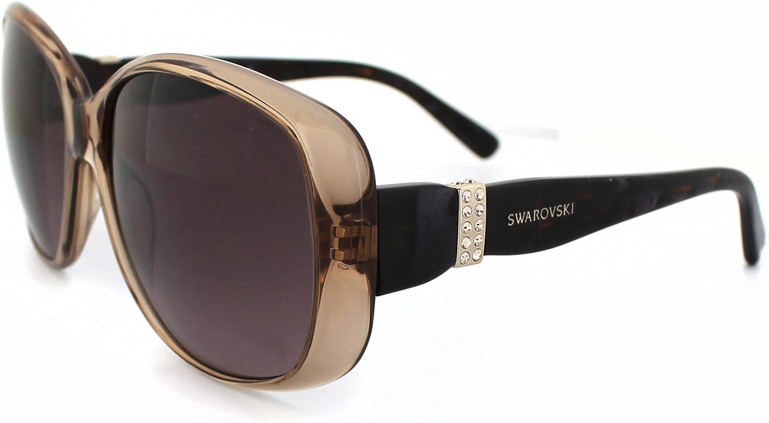 Swarovski SK0012 45Z Sunglasses 60mm Brown / Dark Violet Gradient Lens