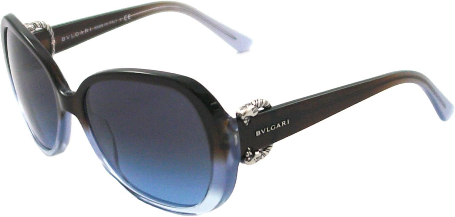 Bvlgari Sunglasses BV8077 5114/8F Transparent Brown Blue / Azure Gradient Lens