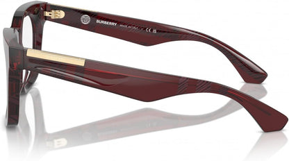 Burberry BE2407 4115 Eyeglasses 49mm Red Check / Clear Demo Lens