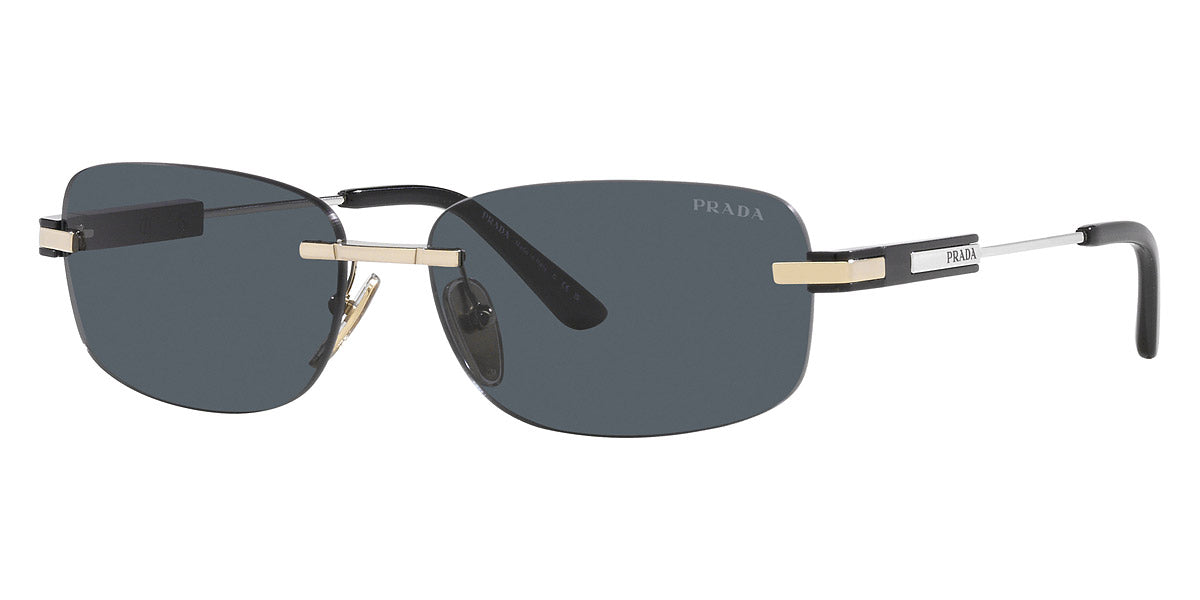 Prada Sunglasses PR68ZS ZVN09T 60mm Pale Gold / Dark Grey Lens