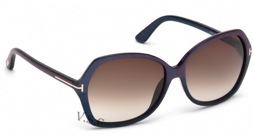 Tom Ford Carola Sunglasses TF328 83F 60mm Violet / Brown Gradient Lens (VINTAGE)