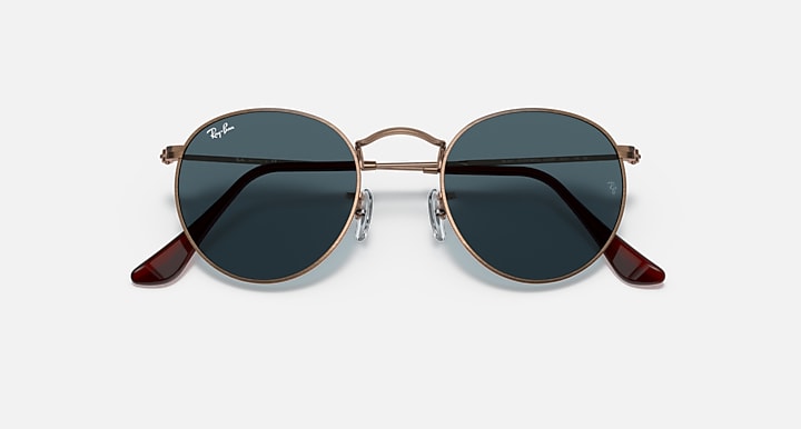 Ray-Ban RB3447 9230R5 Sunglasses 50mm Matte Bronze-Copper / Blue Solid Lens - image 3