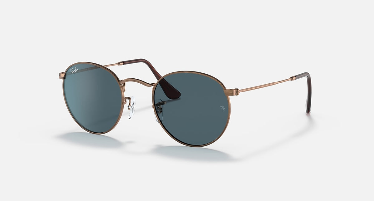 Ray-Ban RB3447 9230R5 Sunglasses 50mm Matte Bronze-Copper / Blue Solid Lens
