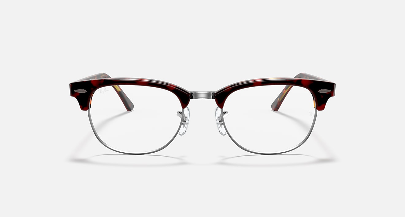 Ray-Ban RX5154 5911 Eyeglasses 49mm Polished Red Havana / Clear Demo Lens - image 2