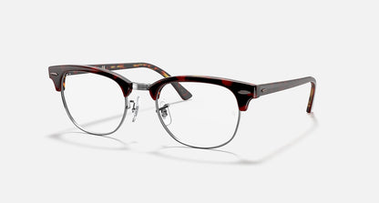 Ray-Ban RX5154 5911 Eyeglasses 49mm Polished Red Havana / Clear Demo Lens