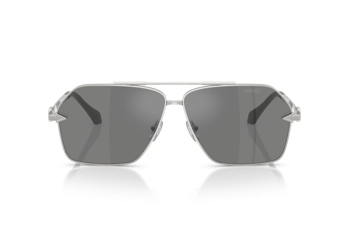 Versace Sunglasses VE2284 1000/6G 63mm Silver / Grey Mirror Silver Lens