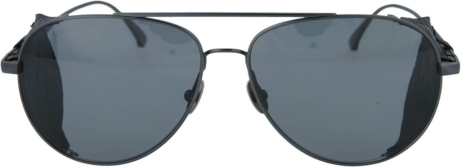 Bottega Veneta Sunglasses BV0041S 003 61mm Titanium Ruthenium / Grey Lens