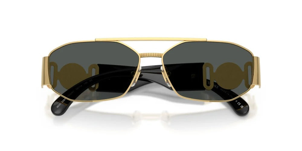Versace Sunglasses VE2287 100287 58mm Gold / Dark Grey Lens