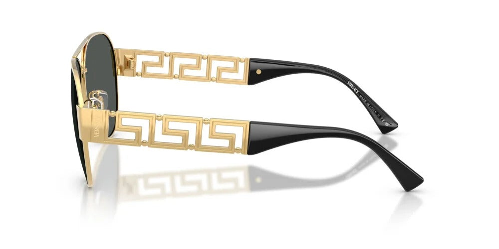 Versace Sunglasses VE2289 100287 61mm Gold / Dark Grey Lens