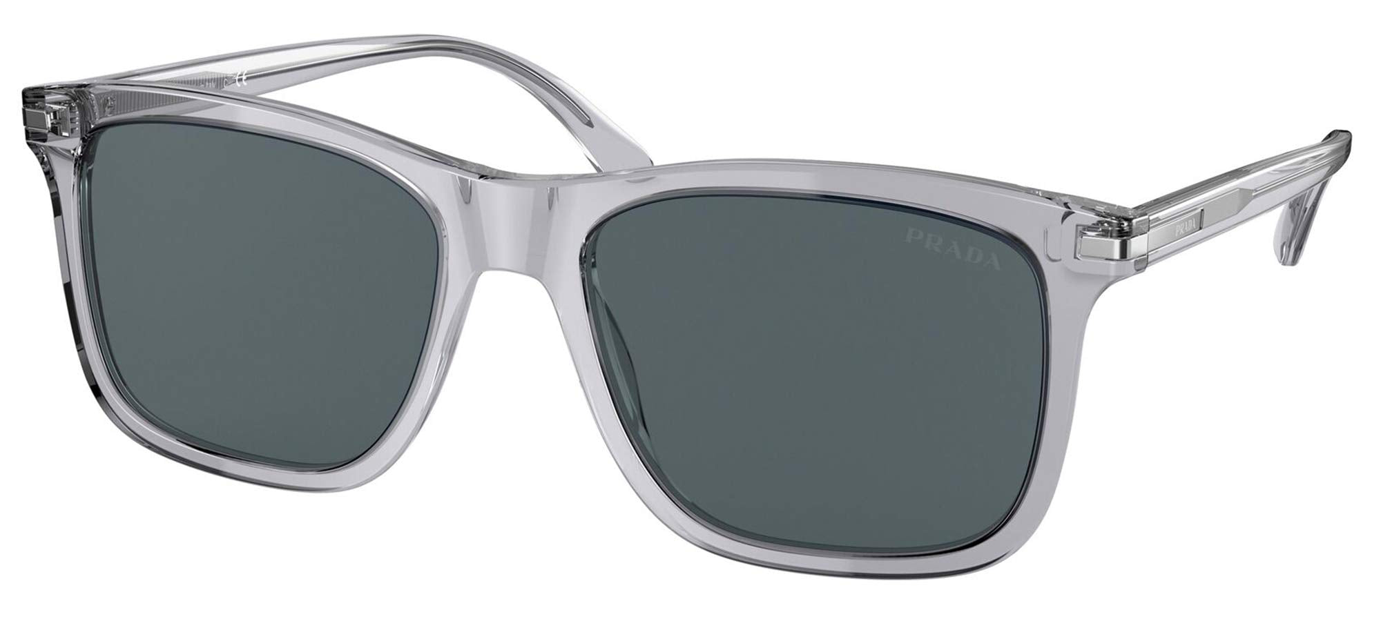 Prada Sunglasses PR18WS U430A9 56mm Grey Crystal / Blue Lens