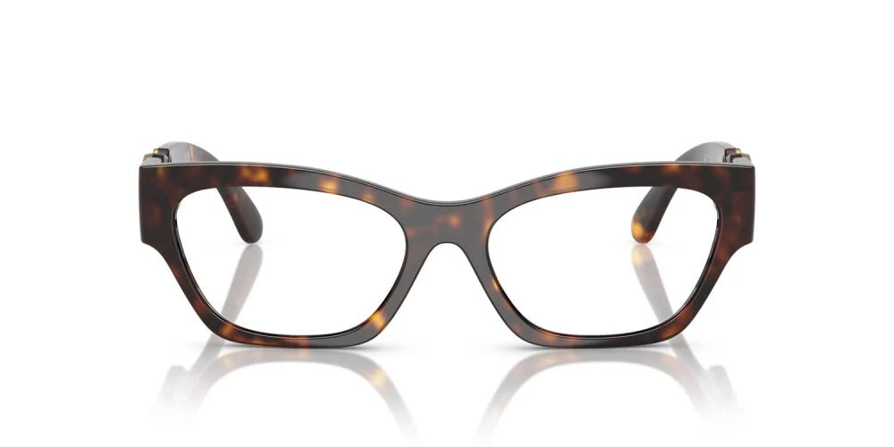 Versace VE3367U 108 Eyeglasses 52mm Havana / Clear Demo Lens