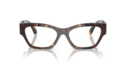 Versace VE3367U 108 Eyeglasses 52mm Havana / Clear Demo Lens