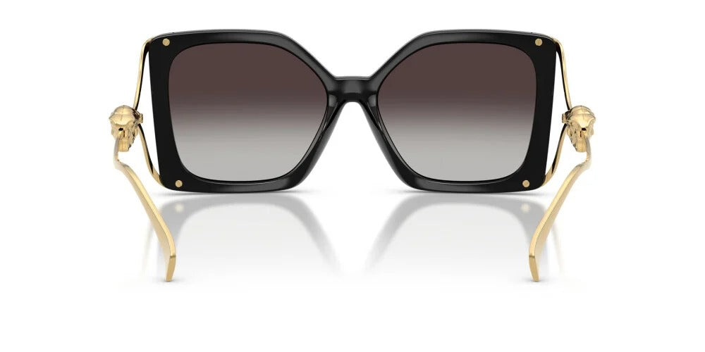 Versace Sunglasses VE4502U GB1/87 58mm Black / Light Grey Gradient Black Lens