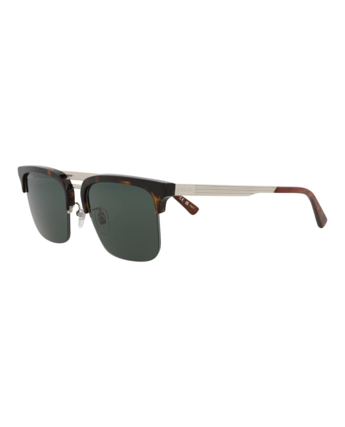Gucci Sunglasses GG1226/S 003 53mm Havana Silver / Green Lens