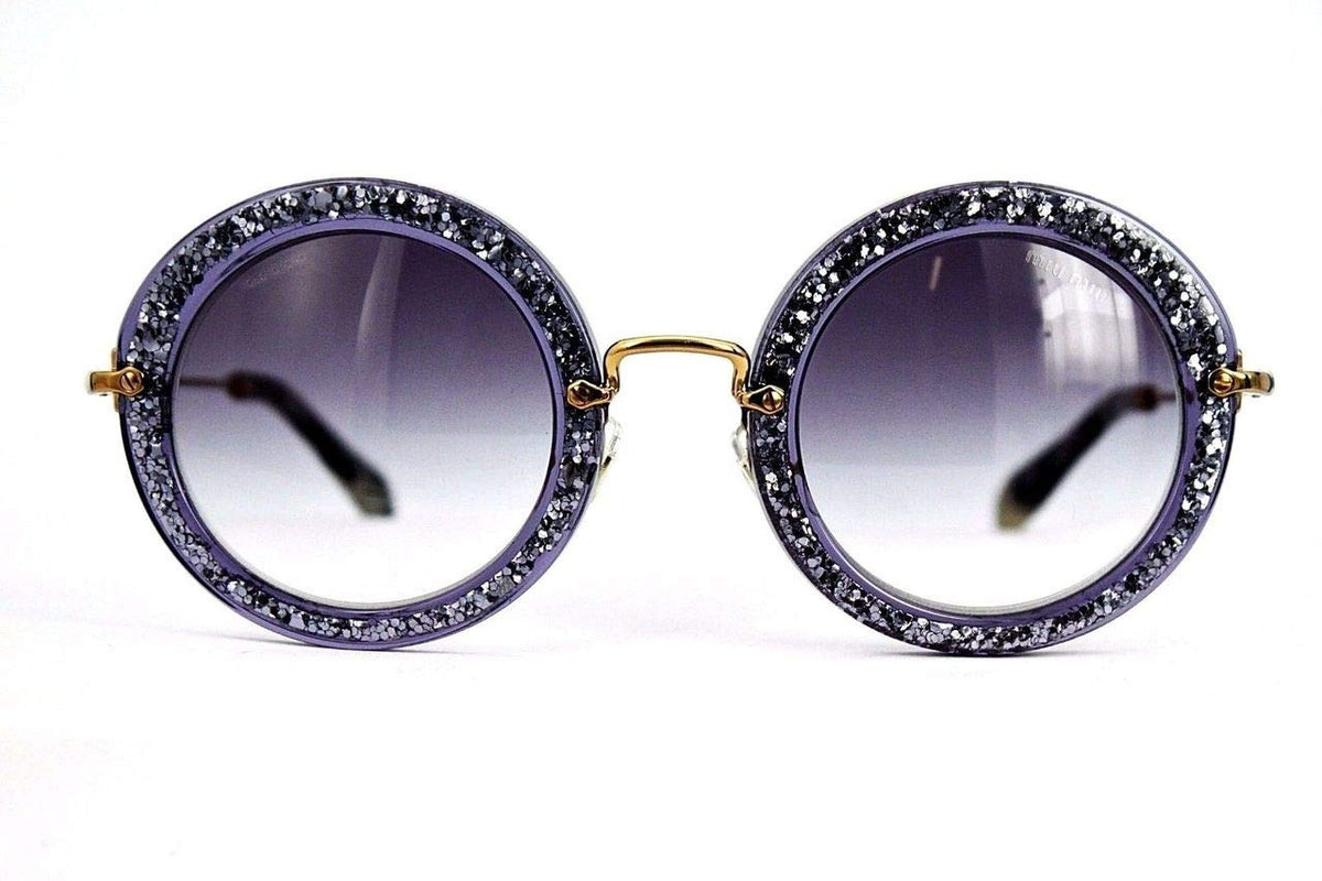 Miu Miu Sunglasses MU13NS TKC4W1 49mm Purple Glitter / Violet Gradient Lens