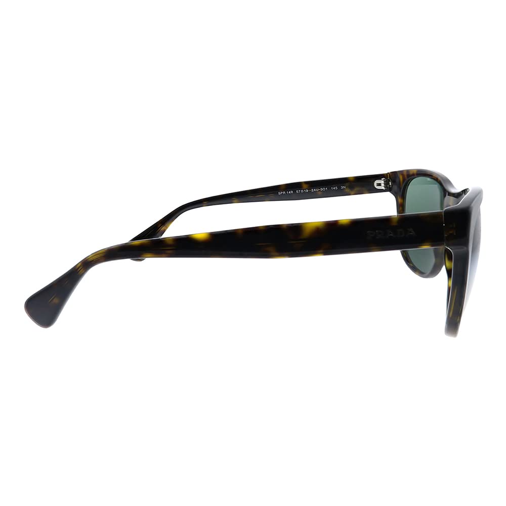 Prada Sunglasses PR14RS 2AU3O1 57mm Havana / Green Lens