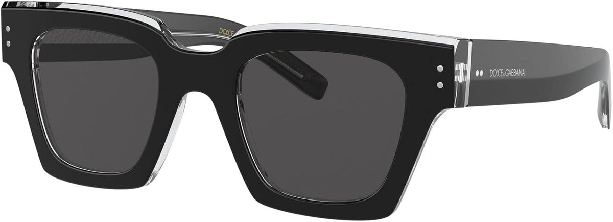 Dolce & Gabbana Sunglasses DG4413 675R5 48mm Black Crystal / Dark Grey Lens
