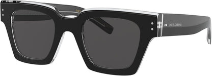 Dolce & Gabbana Sunglasses DG4413 675R5 48mm Black Crystal / Dark Grey Lens