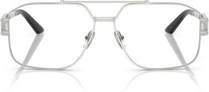 Versace VE1302 1000 Pilot Eyeglasses 59mm Silver / Demo Lens
