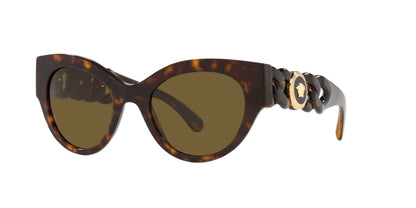 Versace Sunglasses VE4408 10873 52mm Havana / Dark Brown Lens