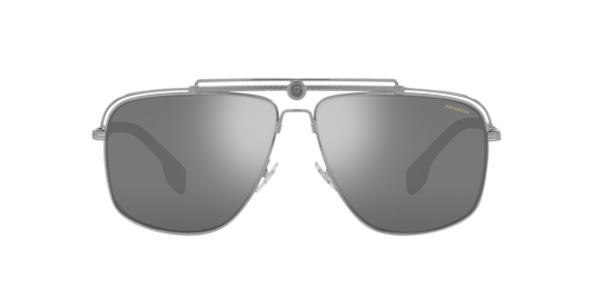 Versace Sunglasses VE2242 1001Z3 61mm Gunmetal / Polarized Dark Grey Mirror Lens