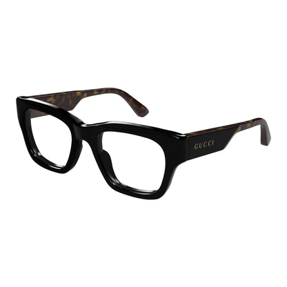 Gucci Eyeglasses GG1669O 001 49mm Black Havana / Clear Demo Lens