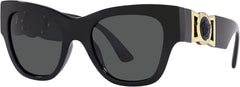 Versace Sunglasses VE4415U GB187 52mm Black / Dark Grey Lens