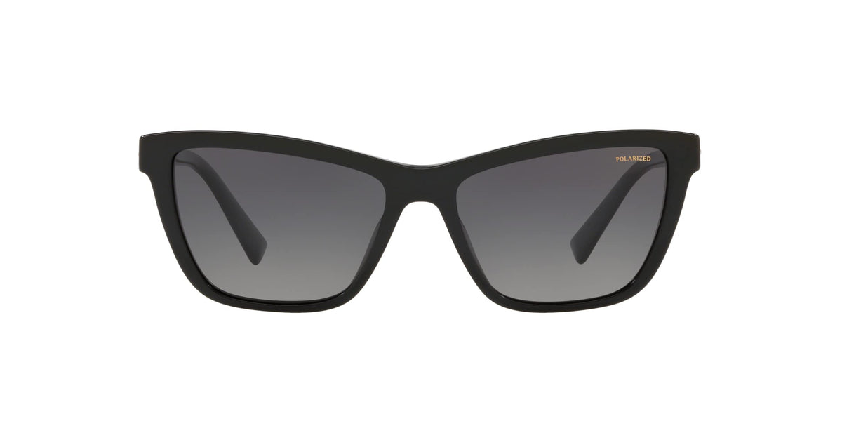 Versace Sunglasses VE4354B GB1T3 Black / Grey Gradient Dark Grey Polarized Lens