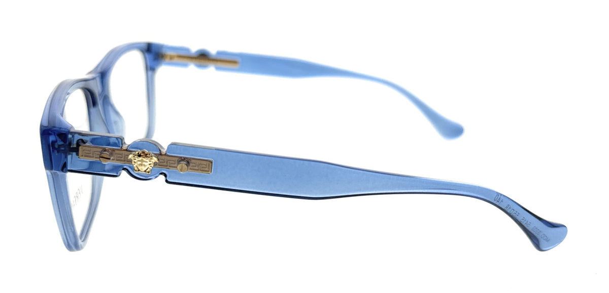 Versace Eyeglasses VE3303 5415 57mm Transparent Blue / Demo Lens