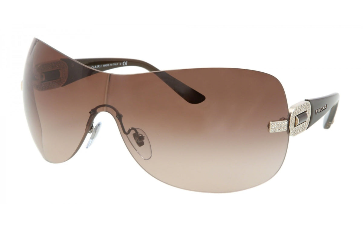 Bvlgari Sunglasses BV6054BM 278/13 38mm Brown W / Crystals / Brown Gradient Lens