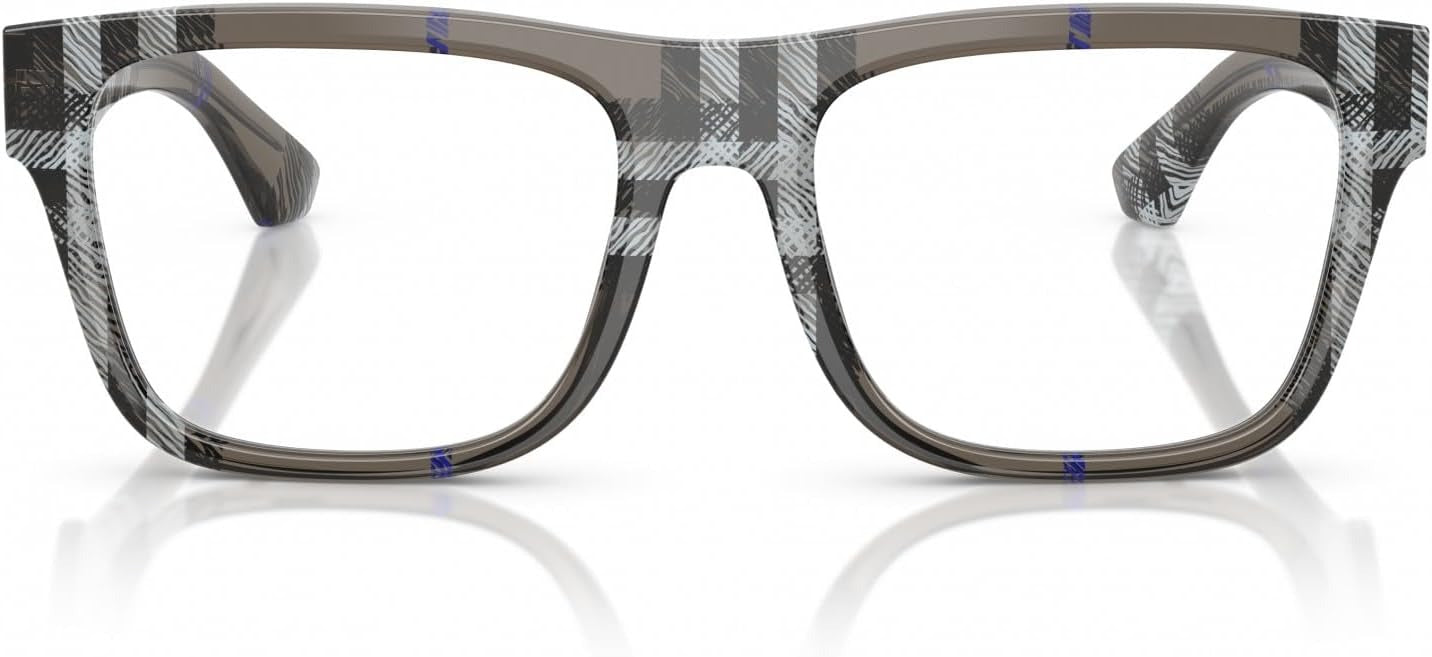Burberry BE2411 4147 Eyeglasses 53mm Check Lichen / Clear Demo Lens