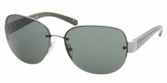 Prada Sunglasses PR60LS 5AV3O1 61mm Dark Green / Dark Green Lens