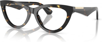 Burberry BE2418U 4106 Eyeglasses 53mm Yellow Havana / Clear Demo Lens